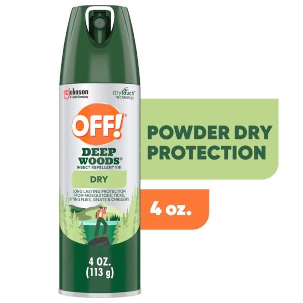 OFF! Deep Woods Insect Repellent VIII, Non-Greasy DEET Mosquito Repellent Dry, 4 oz
