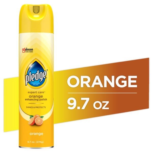Pledge Enhancing Polish Wood & Furniture Spray Orange Scent