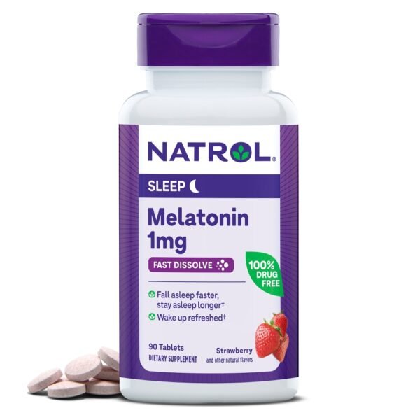 Natrol® Sleep Melatonin Strawberry Fast Dissolve Tablets 1 mg