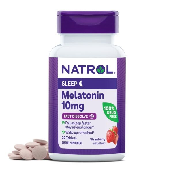 Natrol® Sleep Melatonin Strawberry Fast Dissolve Tablets 10 mg