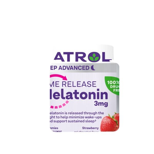 Natrol® Sleep Advanced Melatonin Strawberry Time Release Gummies 3 mg