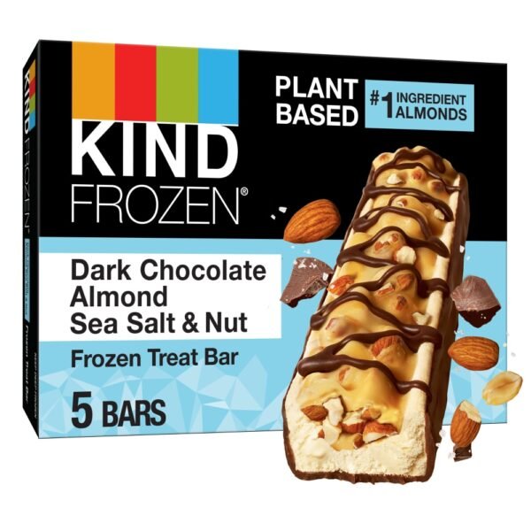 KIND Frozen Dark Chocolate Almond Sea Salt Plant Based Dessert