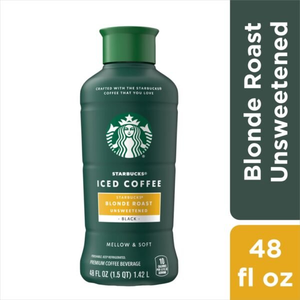 Starbucks® Blonde Roast Unsweetened Black Iced Coffee Carton