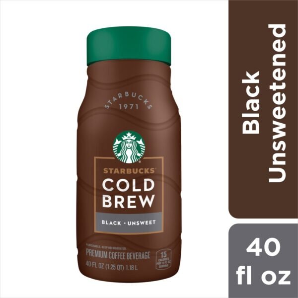 Starbucks® Premium Unsweet Cold Brew Black Iced Coffee Carton