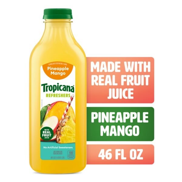 Tropicana Refreshers Pineapple Mango Juice Drink With Real Fruit Juice