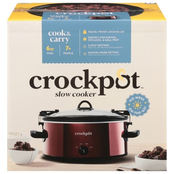 Crock-Pot® Cook & Carry™ Portable Slow Cooker - Red