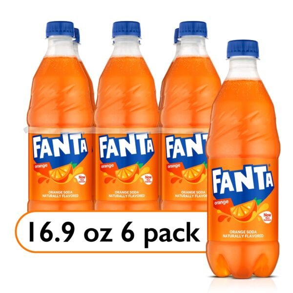Fanta® Orange Caffeine Free Soda Bottles
