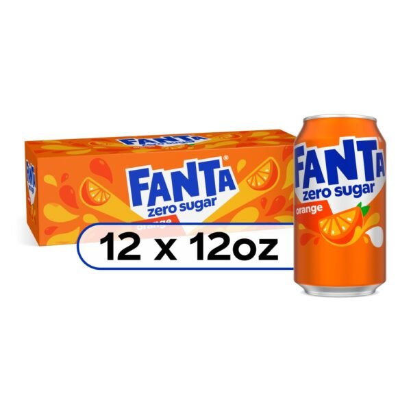 Fanta® Orange Caffeine Free Zero Sugar Soda Cans