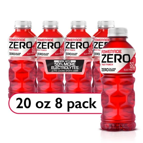 Powerade® Zero Sugar Red Fruit Punch Sports Drink Multipack Bottles
