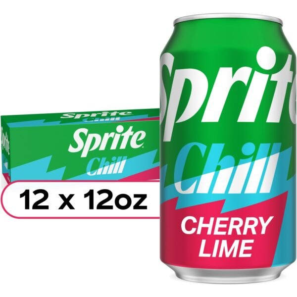 Sprite Chill Cherry Lime Soda Cans