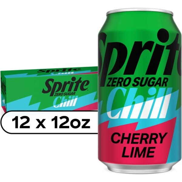 Sprite Chill Zero Sugar Cherry Lime Soda Cans