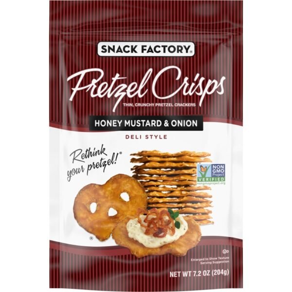 Snack Factory Pretzel Crisps Honey Mustard And Onion