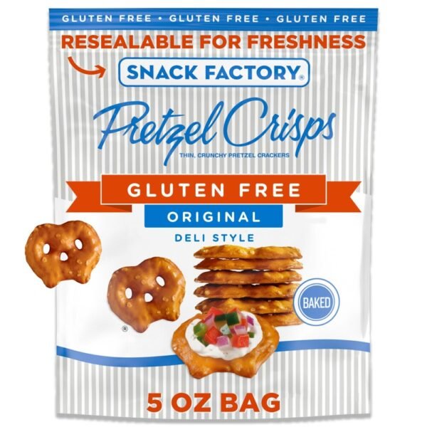 Snack Factory Pretzel Crisps Gluten Free Original Flavor