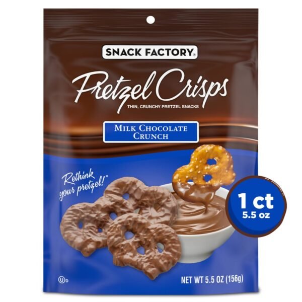Snack Factory Pretzel Crisps Milk Chocolate Covered Pretzels