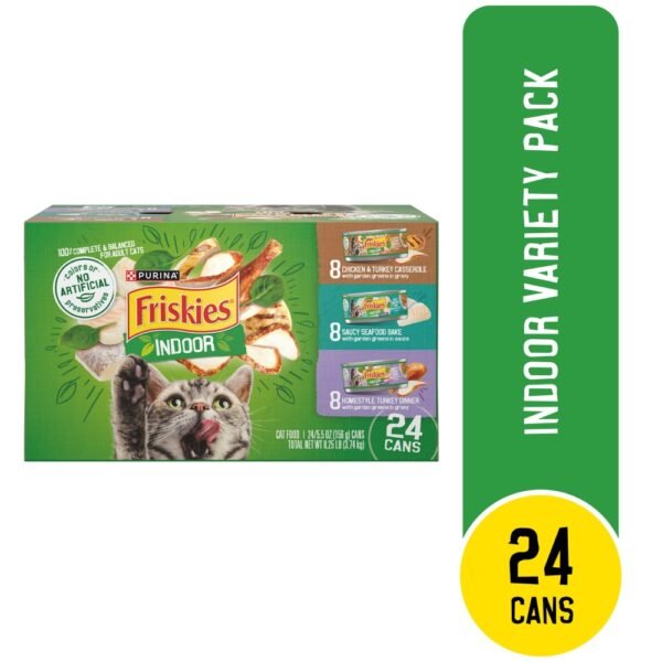 Friskies Indoor Wet Cat Food Variety Pack