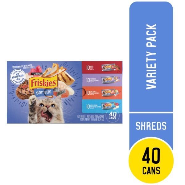 Purina Friskies Shreds Wet Cat Food Variety Pack