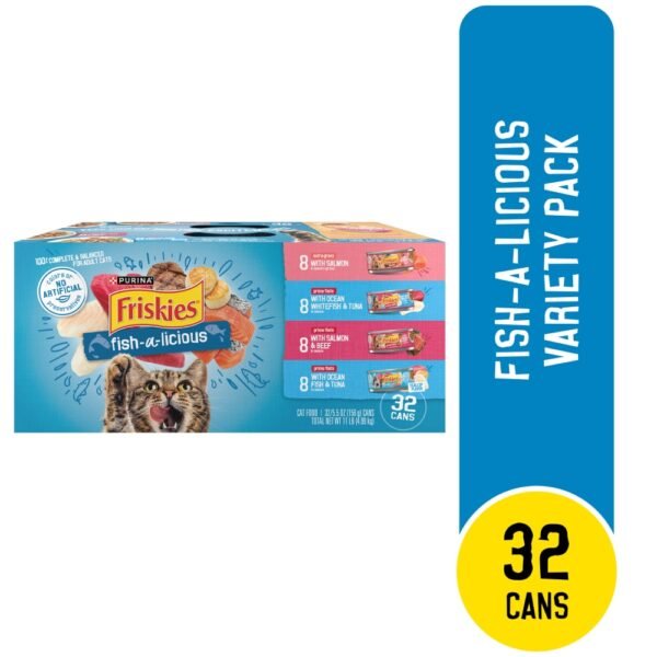 Purina Friskies Fish-A-Licious Wet Cat Food in Extra Gravy Variety Pack