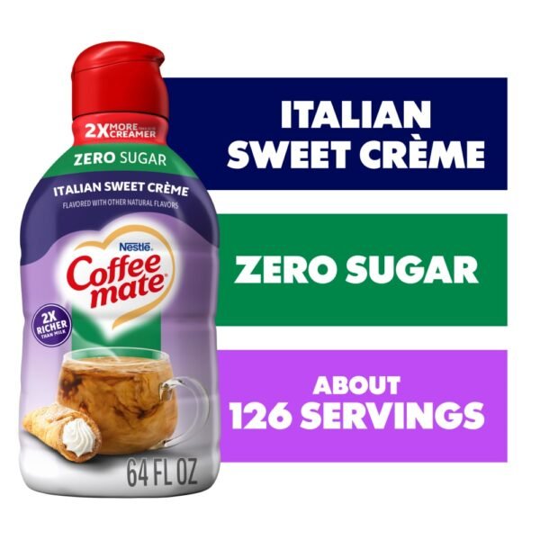 Coffee mate Zero Sugar Italian Sweet Creme Liquid Coffee Creamer