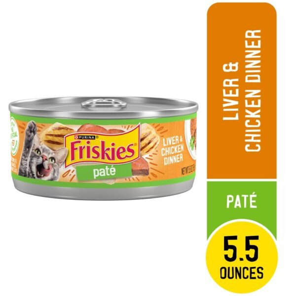 Purina Friskies Wet Cat Food Pate Liver & Chicken Dinner