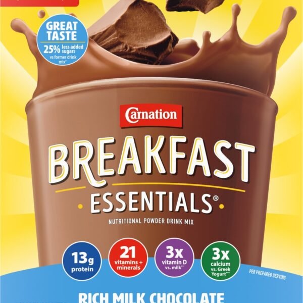 Carnation Breakfast Essentials Rich Milk Chocolate Nutritional Powder Drink Mix