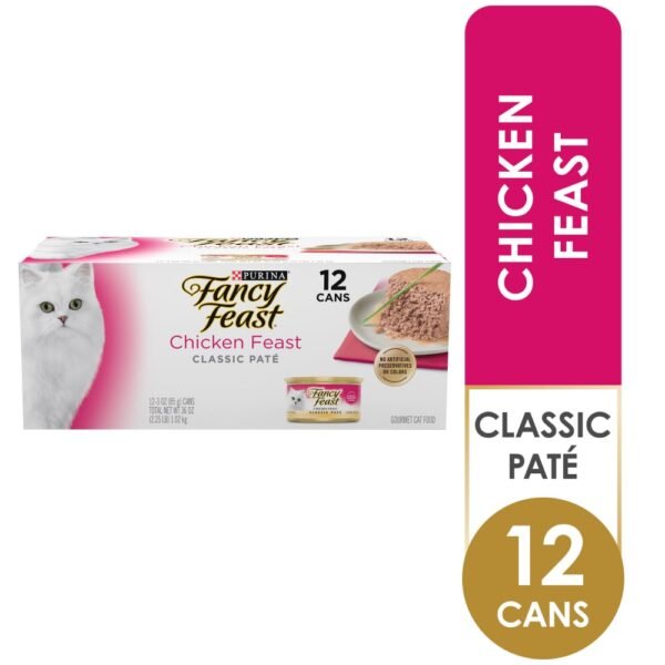 Purina Fancy Feast Classic Pate Chicken Feast Wet Cat Food Variety Pack