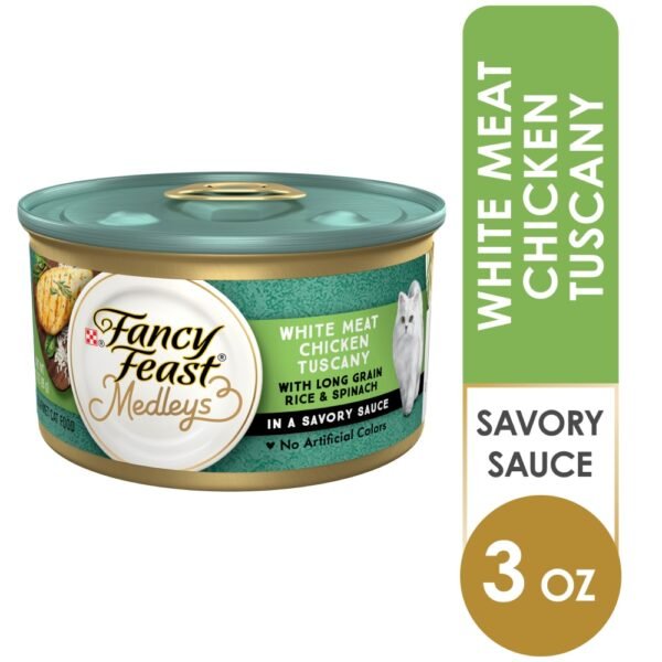 Purina Fancy Feast Medleys Wet Cat Food White Meat Chicken Tuscany