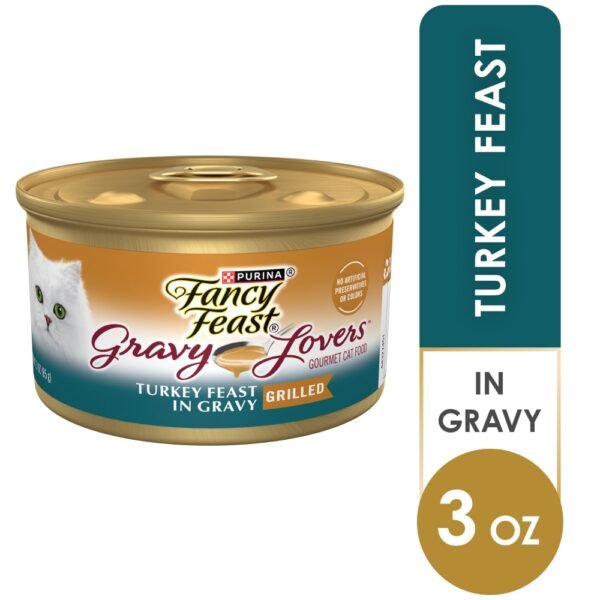 Purina Fancy Feast Gravy Lovers Wet Cat Food Grilled Turkey Feast in Gravy