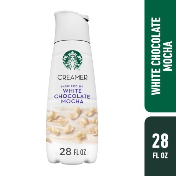 Starbucks White Chocolate Flavored Coffee Creamer Inspired by White Chocolate Mocha