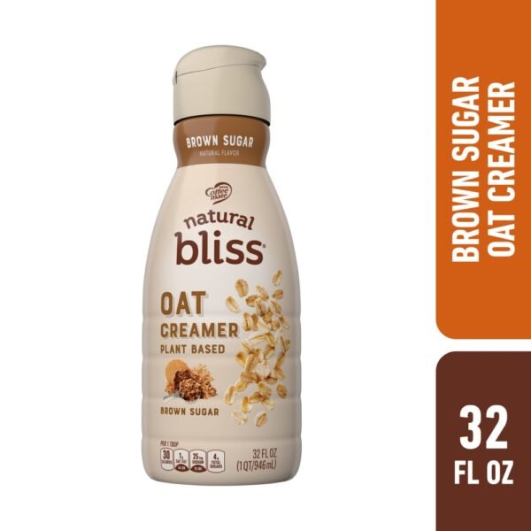 Coffee mate Natural Bliss Plant Based Brown Sugar Flavored Oat Creamer Liquid