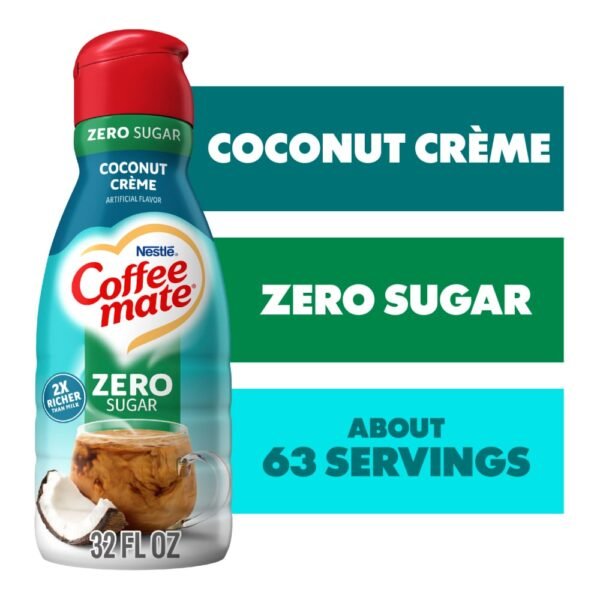 Coffee mate Zero Sugar Coconut Creme Liquid Coffee Creamer