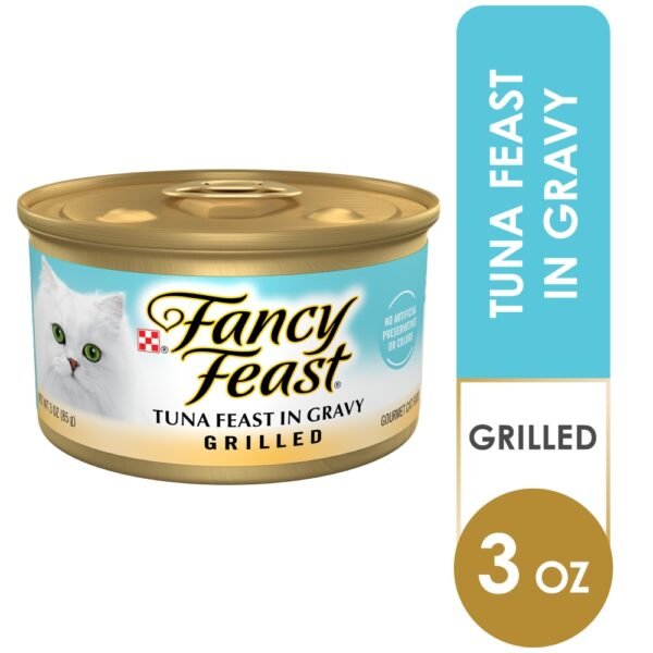 Purina Fancy Feast Grilled Wet Cat Food Tuna Feast in Gravy