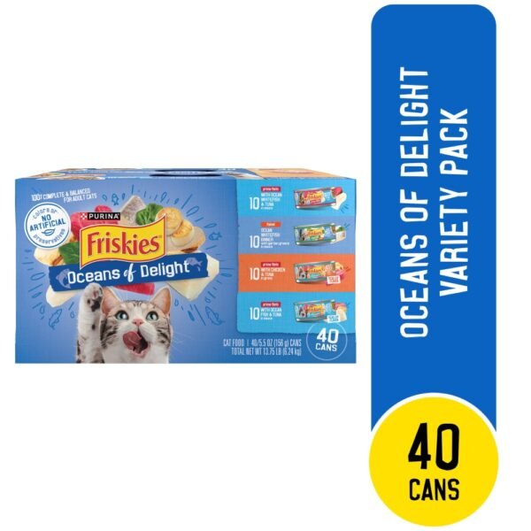 Friskies Oceans of Delight Wet Cat Food Variety Pack