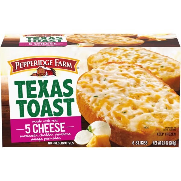 Pepperidge Farm Texas Toast Frozen 5 Cheese Bread 6 Slices