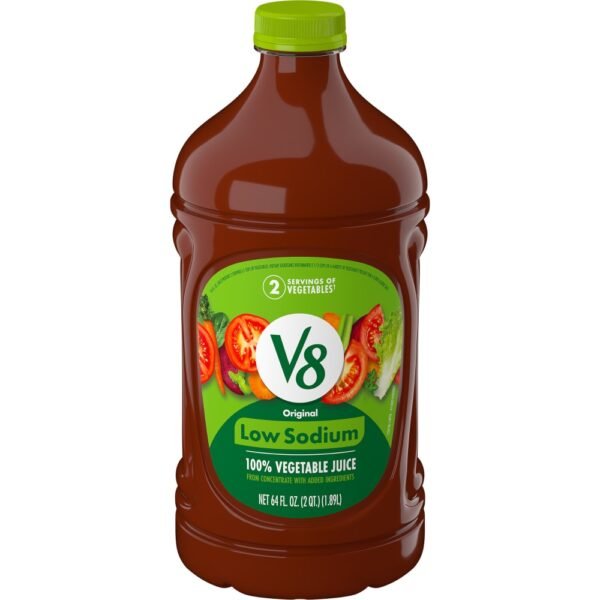 V8® Low Sodium Original 100% Vegetable Juice Bottle