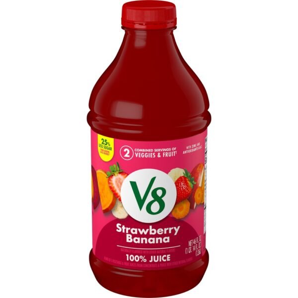V8® Strawberry Banana 100% Fruit and Vegetable Juice Bottle