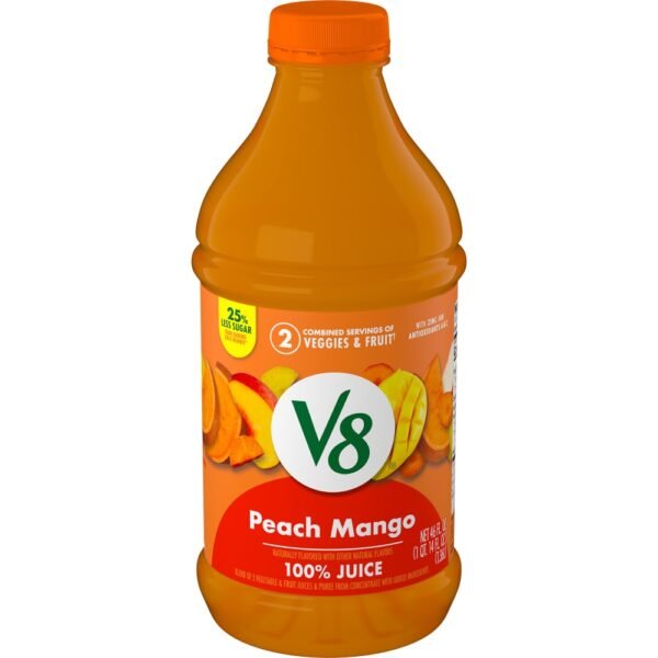 V8® Peach Mango 100% Fruit and Vegetable Juice Bottle