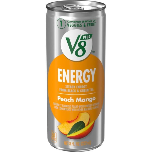 V8+™ Peach Mango Energy Drink Can