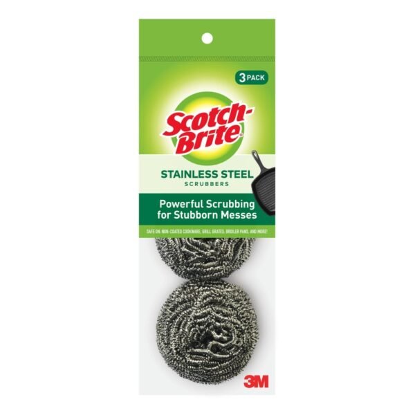 Scotch-Brite® Stainless Steel Scrubbing Pads - Silver