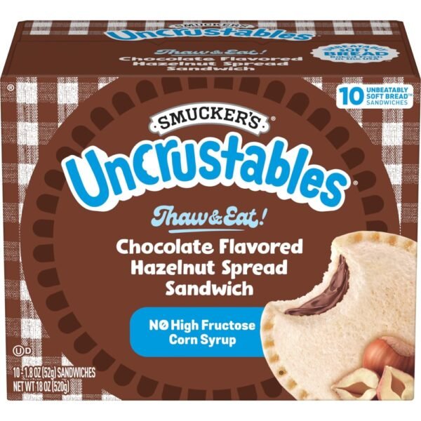 Smucker's Uncrustables Chocolate Flavored Hazelnut Spread Sandwiches
