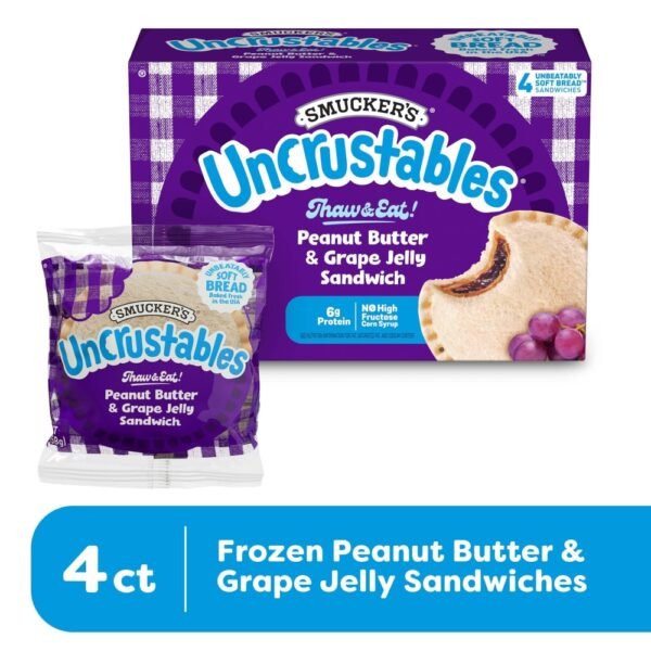 Smucker's Uncrustables Peanut Butter & Grape Jelly Sandwiches