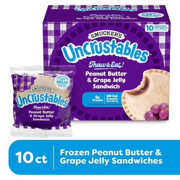 Smucker's Uncrustables Peanut Butter & Grape Jelly Sandwiches