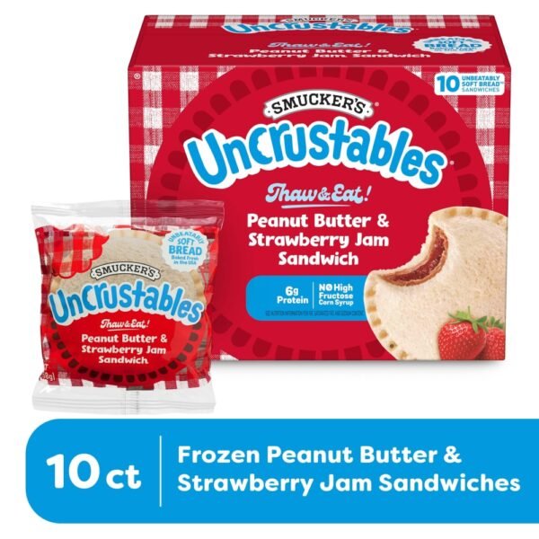 Smucker's Uncrustables Peanut Butter & Strawberry Jam Sandwiches