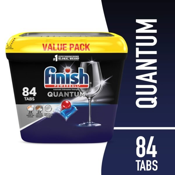 Finish Quantum Dishwasher Detergent, Premium Dishwashing Tablets