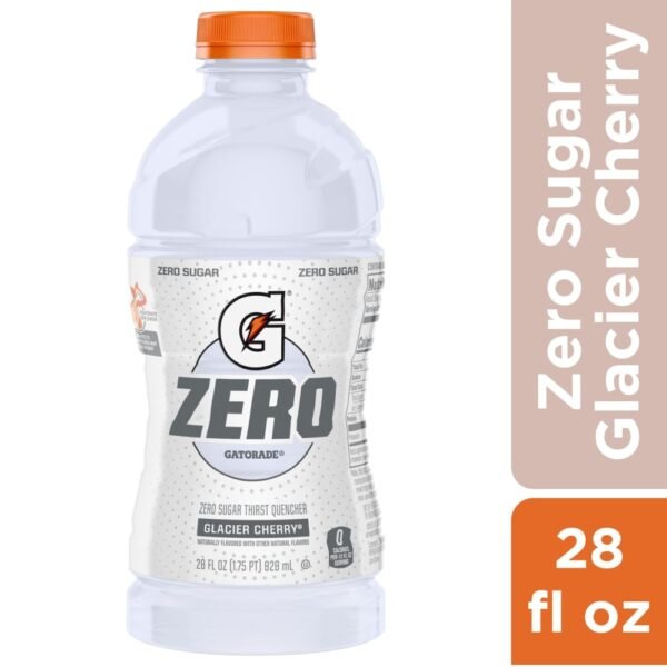 Gatorade® Zero Sugar White Glacier Cherry Sports Drink Bottle