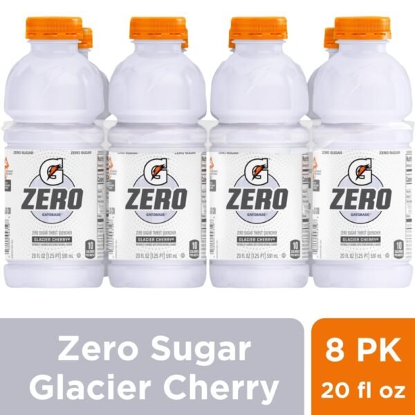 Gatorade® Zero Sugar White Glacier Cherry Sports Drink Multipack Bottles