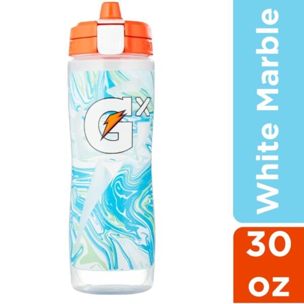 Gatorade® Gx White Marble Water Bottle