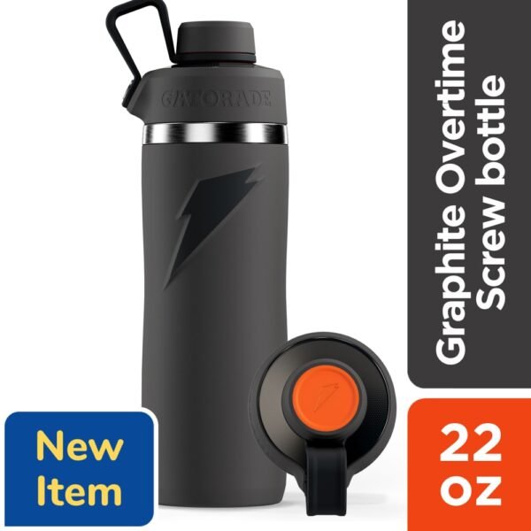 Gatorade® Graphite Screw Top Water Bottle