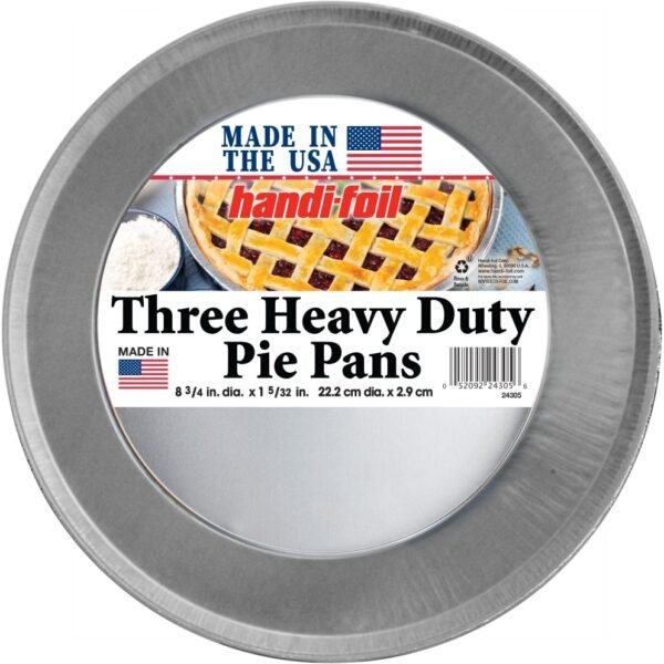 Handi-foil® Heavy Duty Pie Disposable Pans - Silver