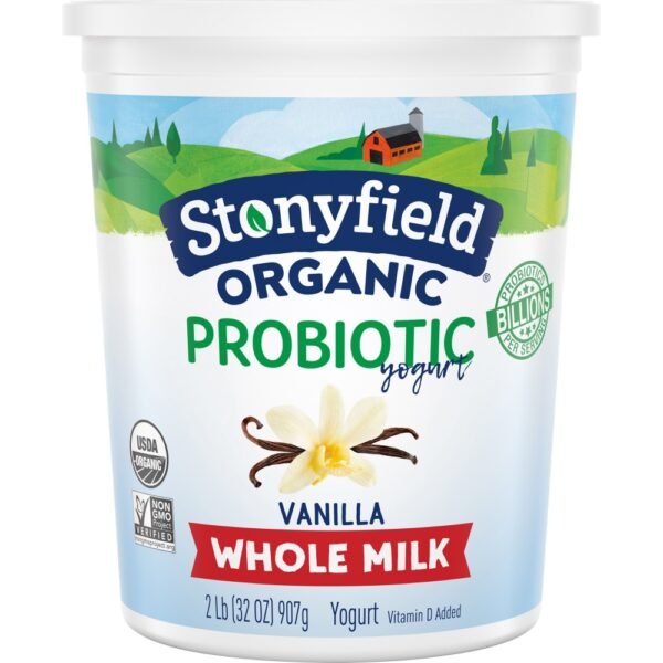 Stonyfield® Organic Vanilla Probiotic Whole Milk Yogurt Tub