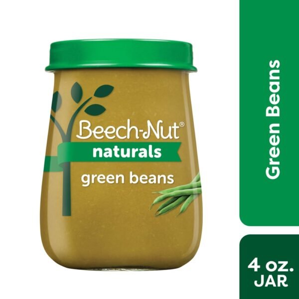 Beech-Nut® Naturals Stage 1 Green Beans Baby Food Jar